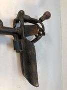 Antique double-prong cherry pitter, Goodell Co. Double Prong Cherry/olive pitter. 8” x 7”.