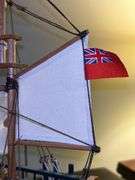 Heritage Mint LTD Wood/Fabric H.M.S. ENDEAVOR Model Ship……19" long