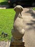 Concrete Pointer Hunting Dog Statue…..14 long x 29 tall
