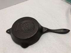BASICS Tools of the Trade skillet. 2 spouts. #4. 6” diameter. Made in China. No spin, no wobble.