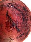 BASICS cast iron red/white enameled 6 1/2” cast iron skillet. 2 spouts