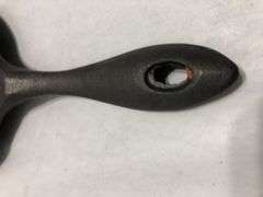 BASICS Tools of the Trade skillet. 2 spouts. #4. 6” diameter. Made in China. No spin, no wobble.