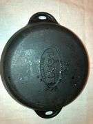 Lodge 6.5” double handled casserole dish. Seasoned.