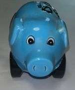 Ceramic piggy bank "Dad's Gas Money" approximately 6"
