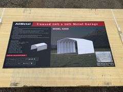 Unused 2024 AllMetal Metal Garage, K2030