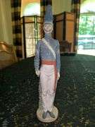 LLADRO Retired West Point Cadet Porcelain Figurine…..12-3/4” tall…..sword does not fit tightly in slot