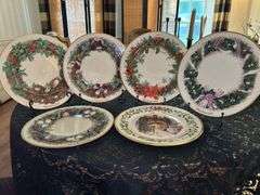 Collection of (6) LENOX limited edition Christmas plates (see all pics)