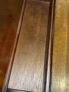 Queen Anne style cherry finish single drawer accent table…..31 x 12 x l30 tall