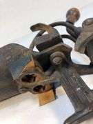 Antique double-prong cherry pitter, Goodell Co. Double Prong Cherry/olive pitter. 8” x 7”.