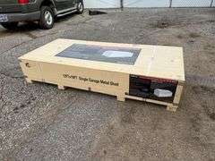 Unused 2024 AllMetal Single Garage Metal Shed, K1220