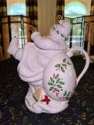 Lenox Holiday Santa Collection Teapot…..10” tall