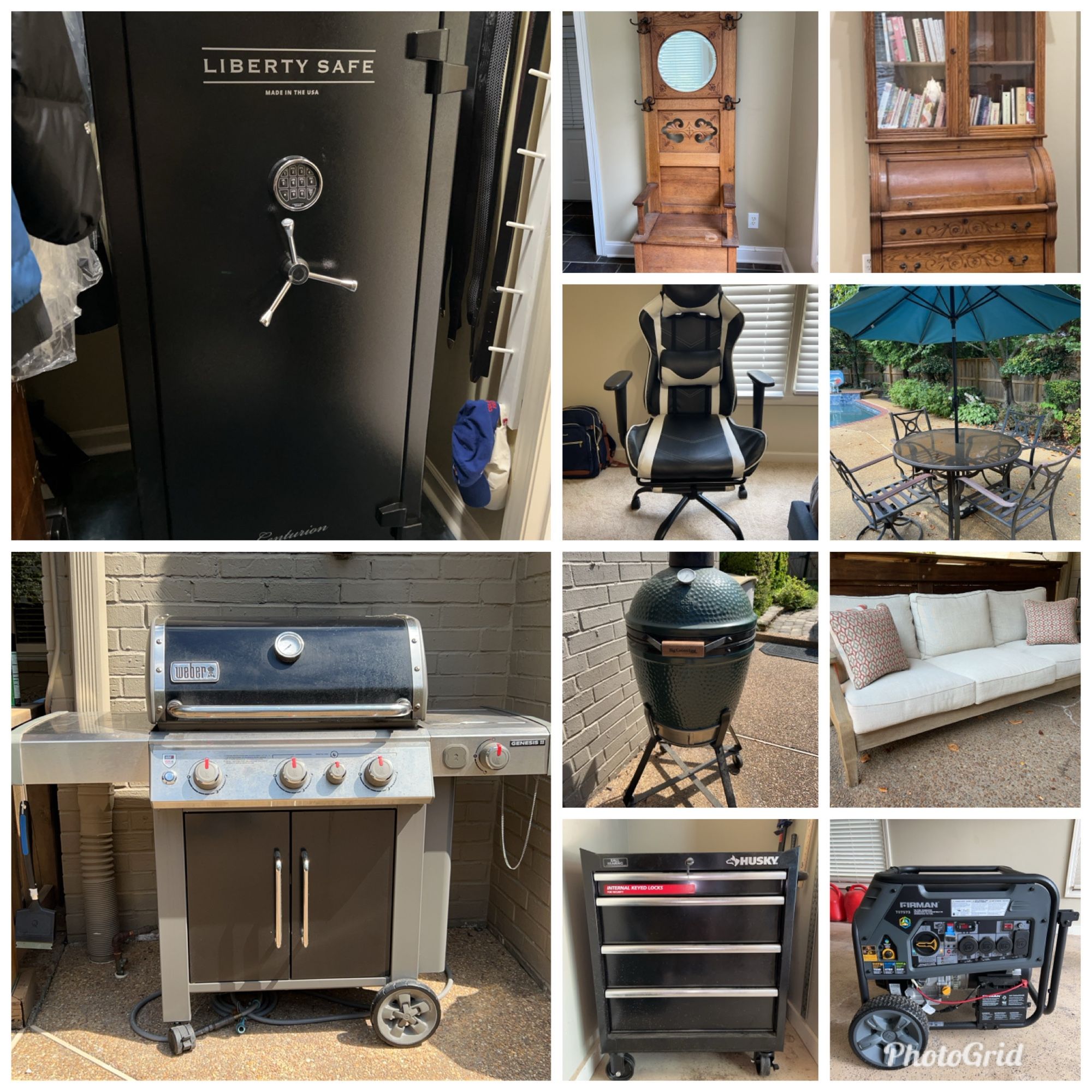 Big Green Egg, Centurion Gun Safe, NEW Firman Tri-Fuel Generator, Nice Furniture featured photo 1