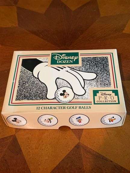 Box of 12 NEW Disney Dozen Character Golf Balls from the Disney P.R.O. Collection…..balls are sealed image