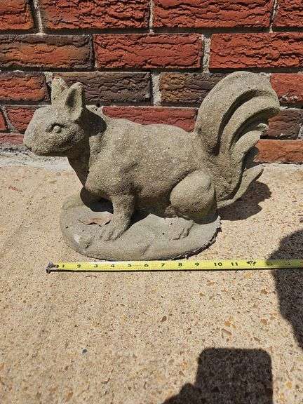 Concrete squirrel yard decor... image