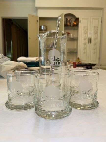 7-piece Etched “COTTON” Logo Cocktail Martini Bar Set image