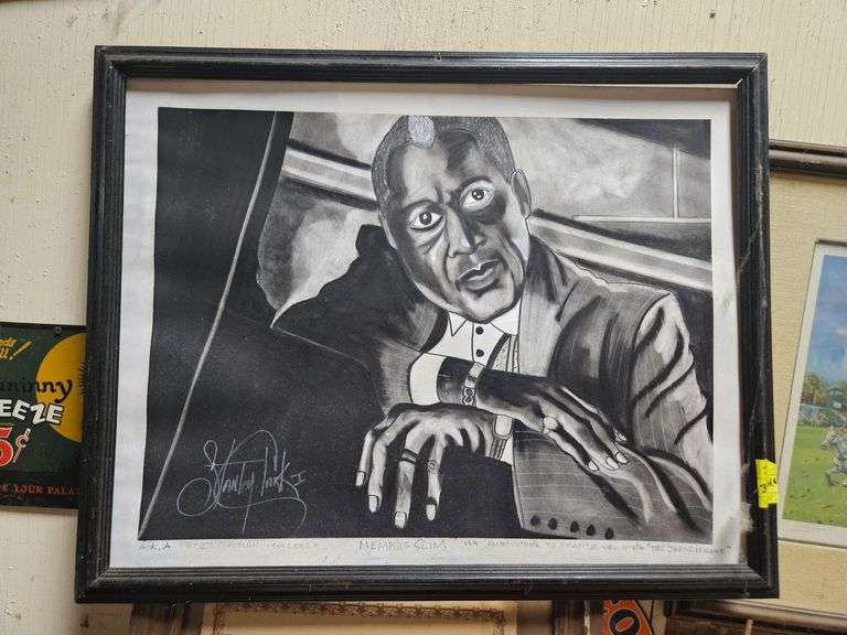 Signed Stanley ClarkCharcoal Piece image