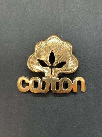 14K yellow gold COTTON Inc logo enhancer…..5 grams image