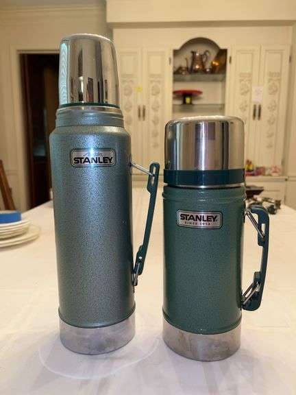 Aladdin Stanley 1 Quart Thermos and Stanley 24 Ounce Thermos image