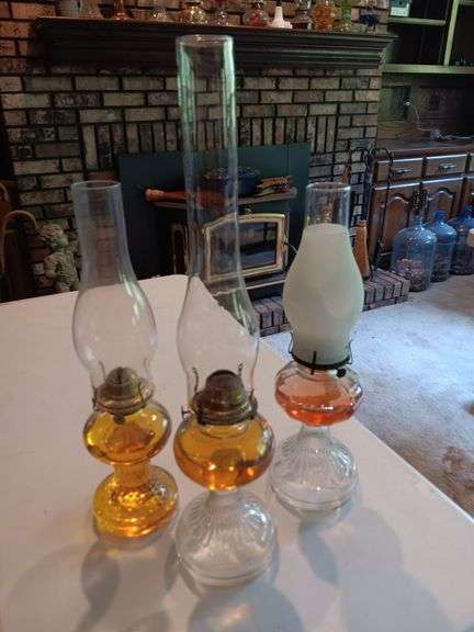 3 oil lamps..see photos image