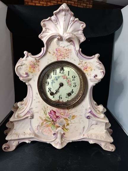 Antique porcelain clock..see description image