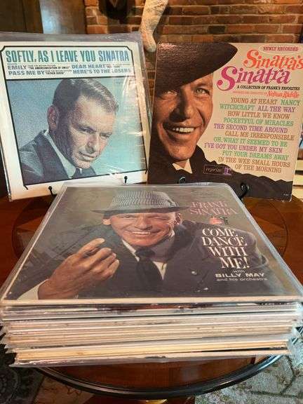 Collection of 20 Frank Sinatra albums…..most are in clear sleeves….see all pics image