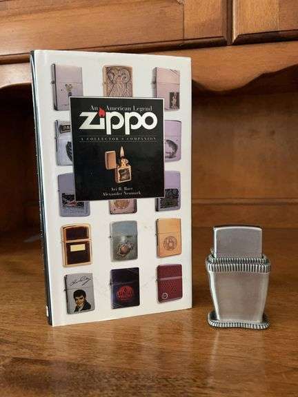 Vintage and very collectible Zippo Lady Barbara table lighter and hardback edition with dust jacket - “ZIPPO” collectible lighters image