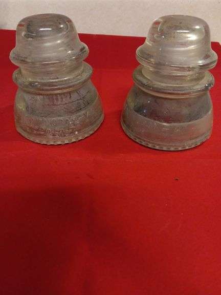 2 Hemingway clear insulators.. image