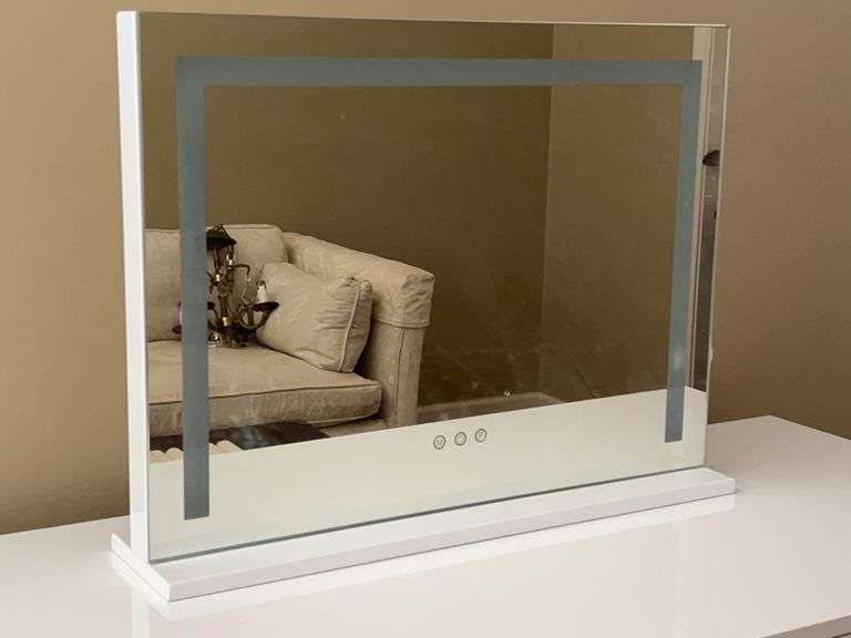 Lighted Vanity Mirror…..has USB port on side but NO PLUG…..23 x 5-1/4 x 17-1/2 image