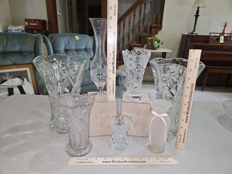 Collection of glass vases... image