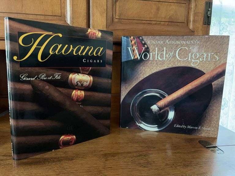 (4) hardbacks with dust jackets - “World of Cigars” and “Havana Cigars” (2 more were found, see all pics) image