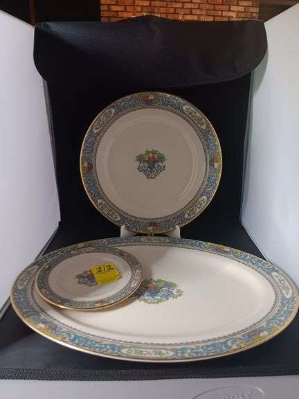 Lenox "Autumn" gold trim china...6 pieces..see description image