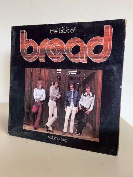Box of albums and 45s…..signed Bread album image