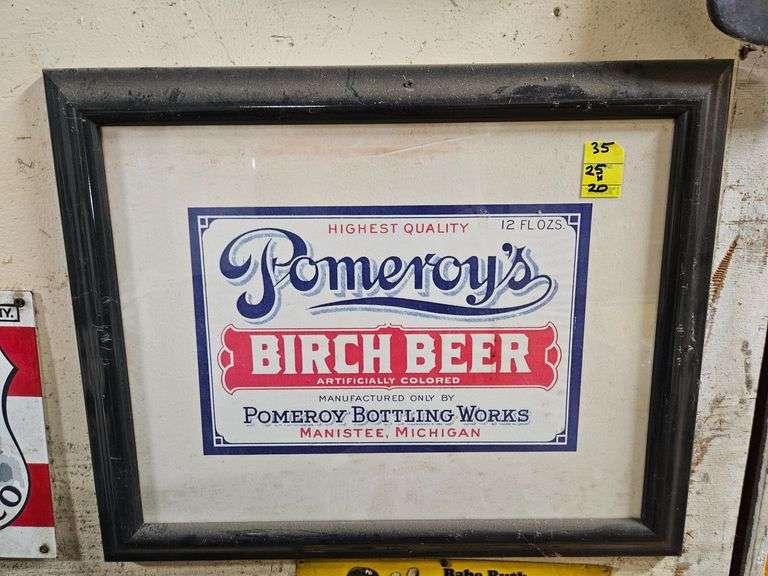 Pomeroy's Birch Beer Sign image