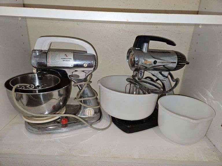 Two(2) vintage mixers both power on SEE DESCRIPTION FOR DETAILS... image