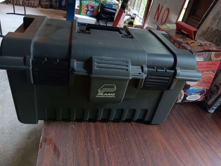 Toolbox with gun cleaning accessories image
