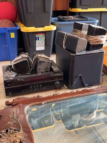 YAHAMA Natural Sound AV Receiver and YAHAMA surround sound system image