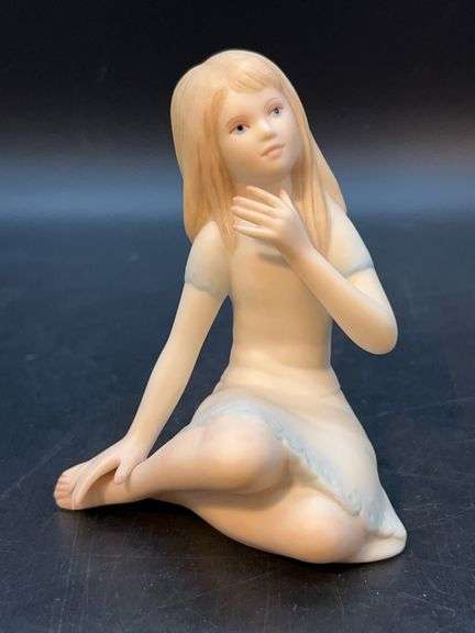 Cybis “Thumbelina” bisque porcelain figurine…..4.5" tall image