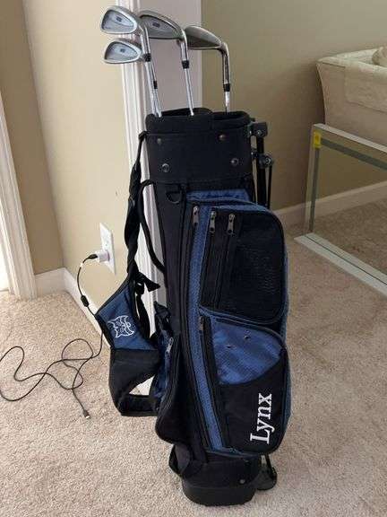 LYNX golf bag with 4 Tour Series-6 clubs…see all pics image