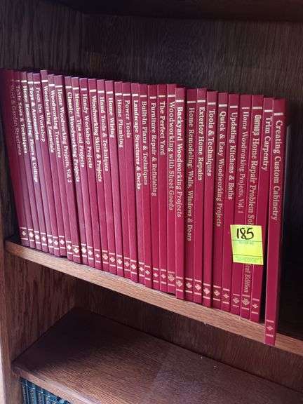 Book on 2nd shelf.  Handyman set..see photos image