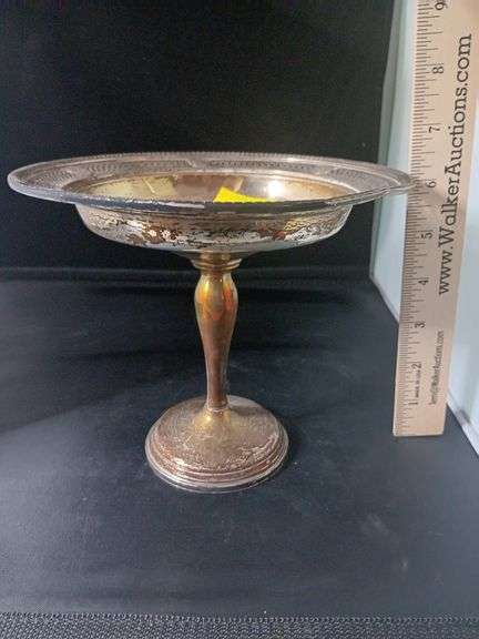 STERLING Silver Candy Dish.   283 grams..weighted bottom image