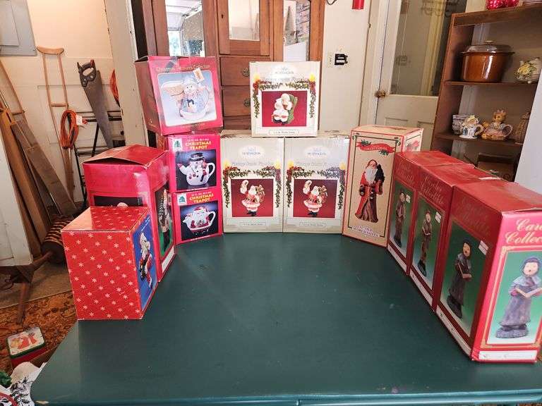 Collection of boxed vintage Christmas figurines I BELIEVE MOST ARE NEW OR LIKE NEW... image
