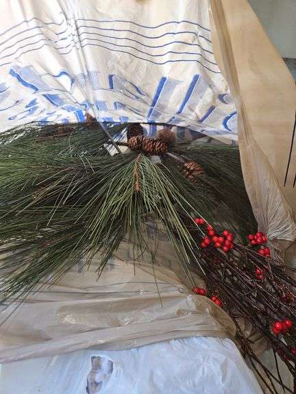 Large LOT of Christmas Wreaths and Artificial Florals for decorating SEE ALL PICS... image