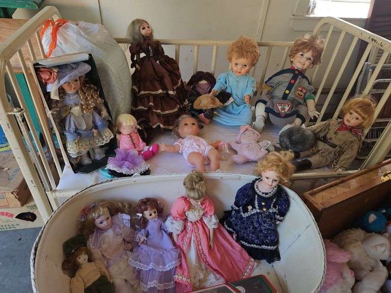 Co collection of vintage dolls BABY BED AND BASSINET NOT INCLUDED... image