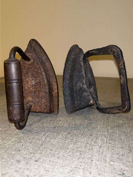 (2) cast irons…..5-3/4” tall image