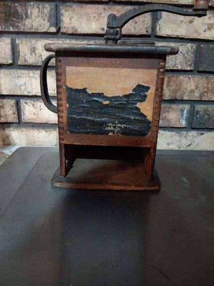 Antique Logan & Strobrige coffee grinder...see description image