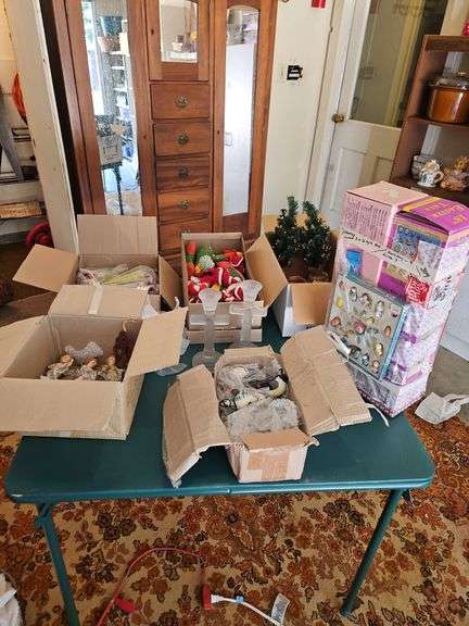 Large collection of Christmas ornaments PLUS some Easter decorations SEE ALL PICS... image