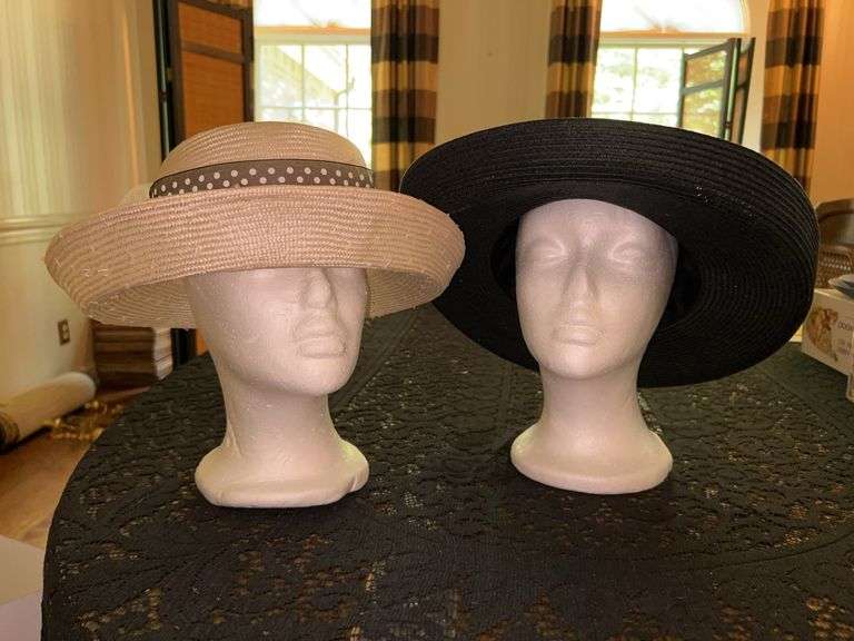 Selection of (2) women’s Derby-style straw hats image
