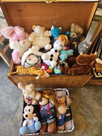 Large collection of plush animals... CHEST NOT INCLUDED...SEE ALL PICS... image
