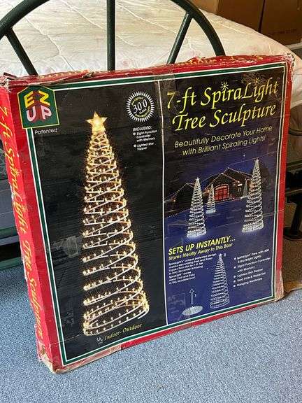 7 ft lighted spiral tree (not tested image