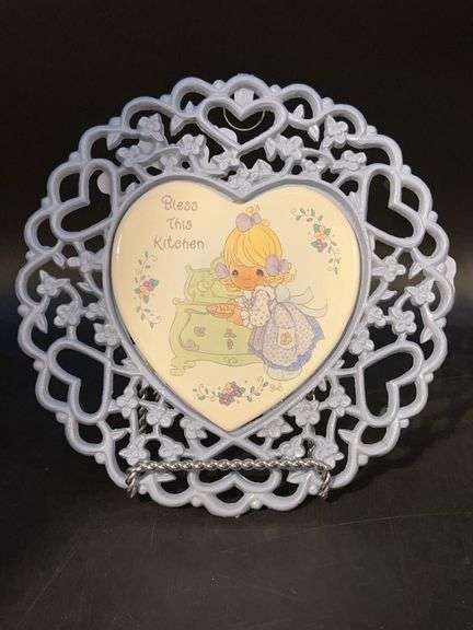 Precious Moments by ENESCO cast trivet with ceramic tile center (can also be wall hanger)…..8” diameter image